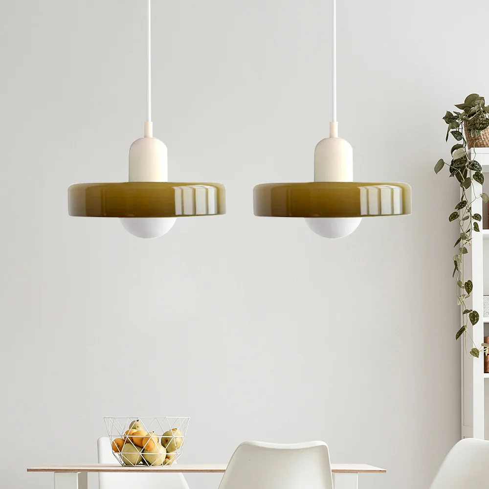 2 Heads Modern Bauhaus Glass Pendant Light - Image 15