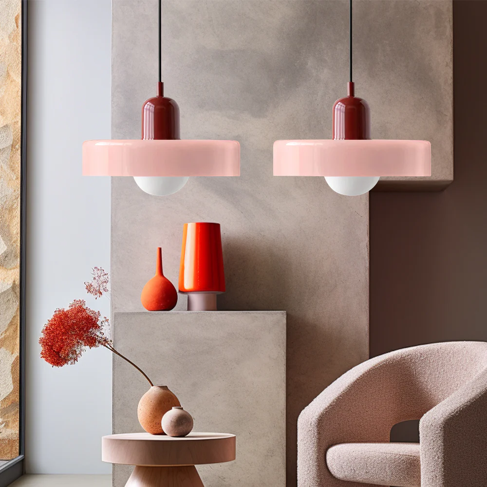 2 Heads Modern Bauhaus Glass Pendant Light - Image 44