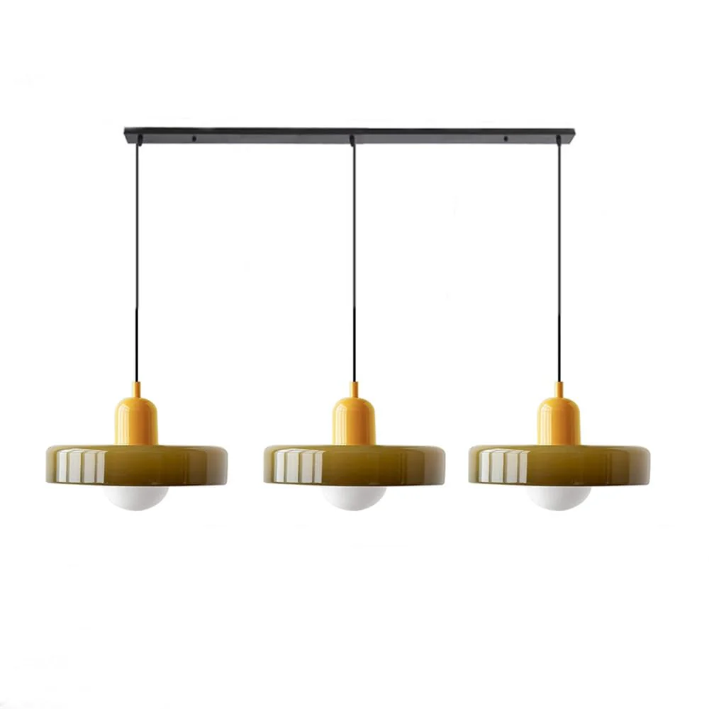 3 Heads Bauhaus Modern Simple Glass Pendant Light - Image 11