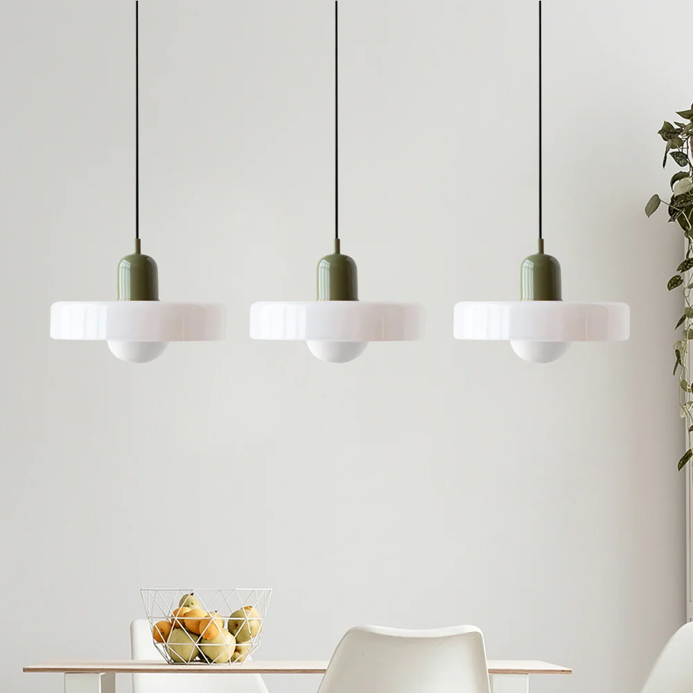 3 Heads Bauhaus Modern Simple Glass Pendant Light - Image 32