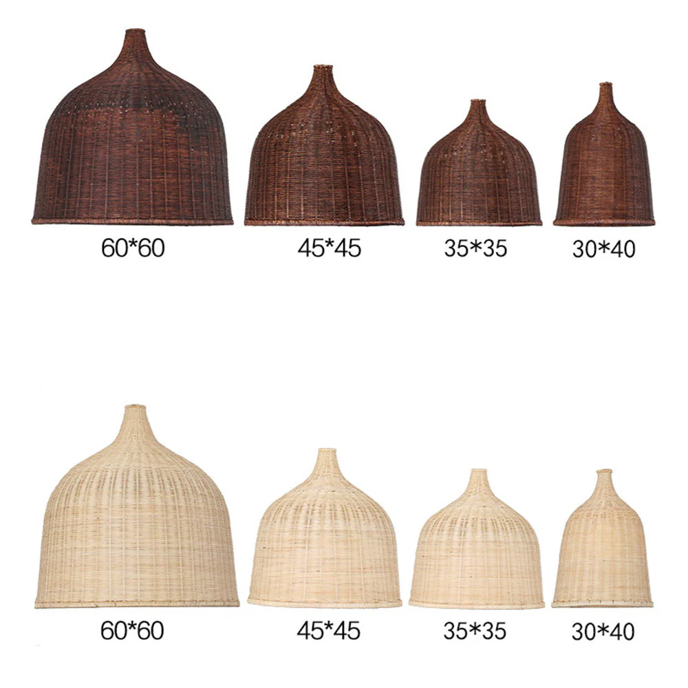 Bamboo Rattan Basket Pendant Light For Kitchen - Image 17