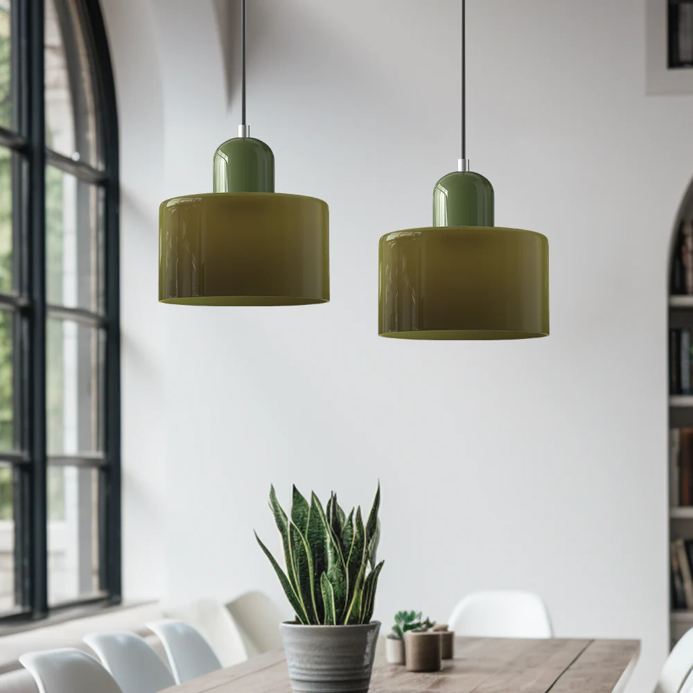 Modern Bauhaus Fresh Glass Pendant Light For Kitchen Island - Image 14