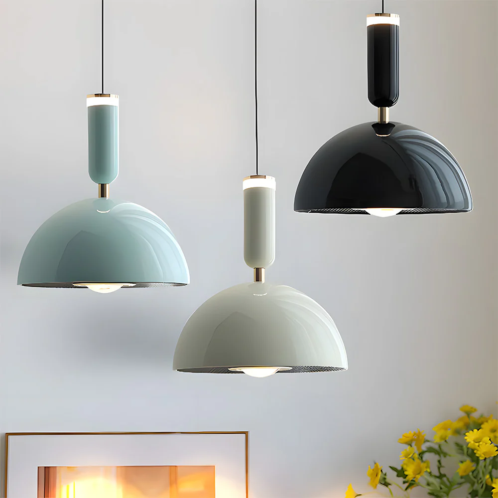 Bauhaus Modern Stained LED Pendant Light - Image 2