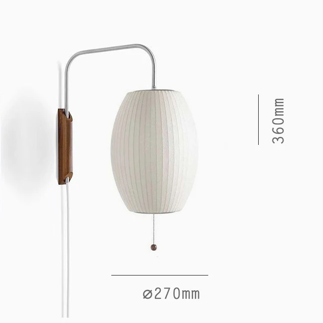Bauhaus White Silk Wall Lamp - Image 18