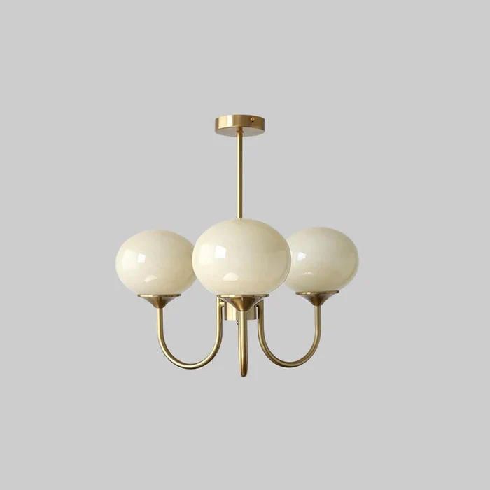 Bubble Pink Glass Marshmallow Chandelier - Image 13
