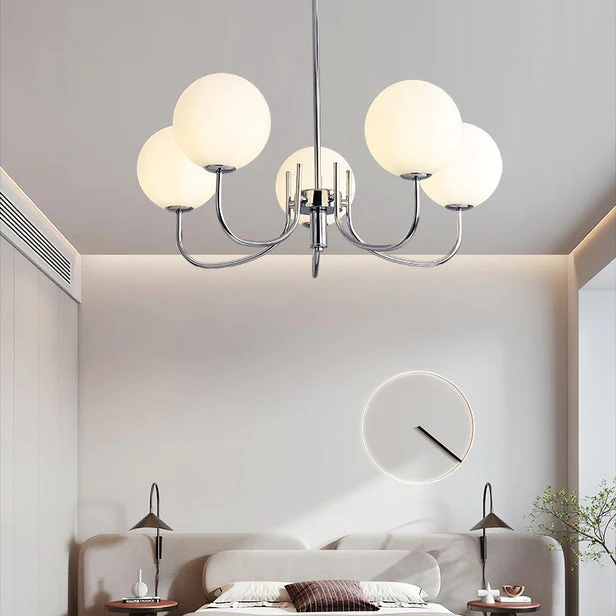 Bubble Pink Glass Marshmallow Chandelier - Image 28