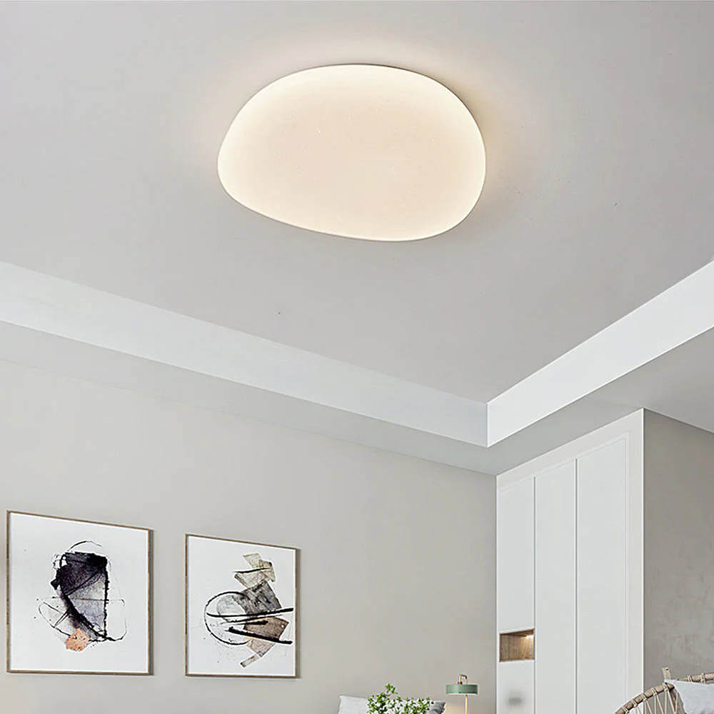 Simple Acrylic Bedroom White LED Ceiling Light - Image 6