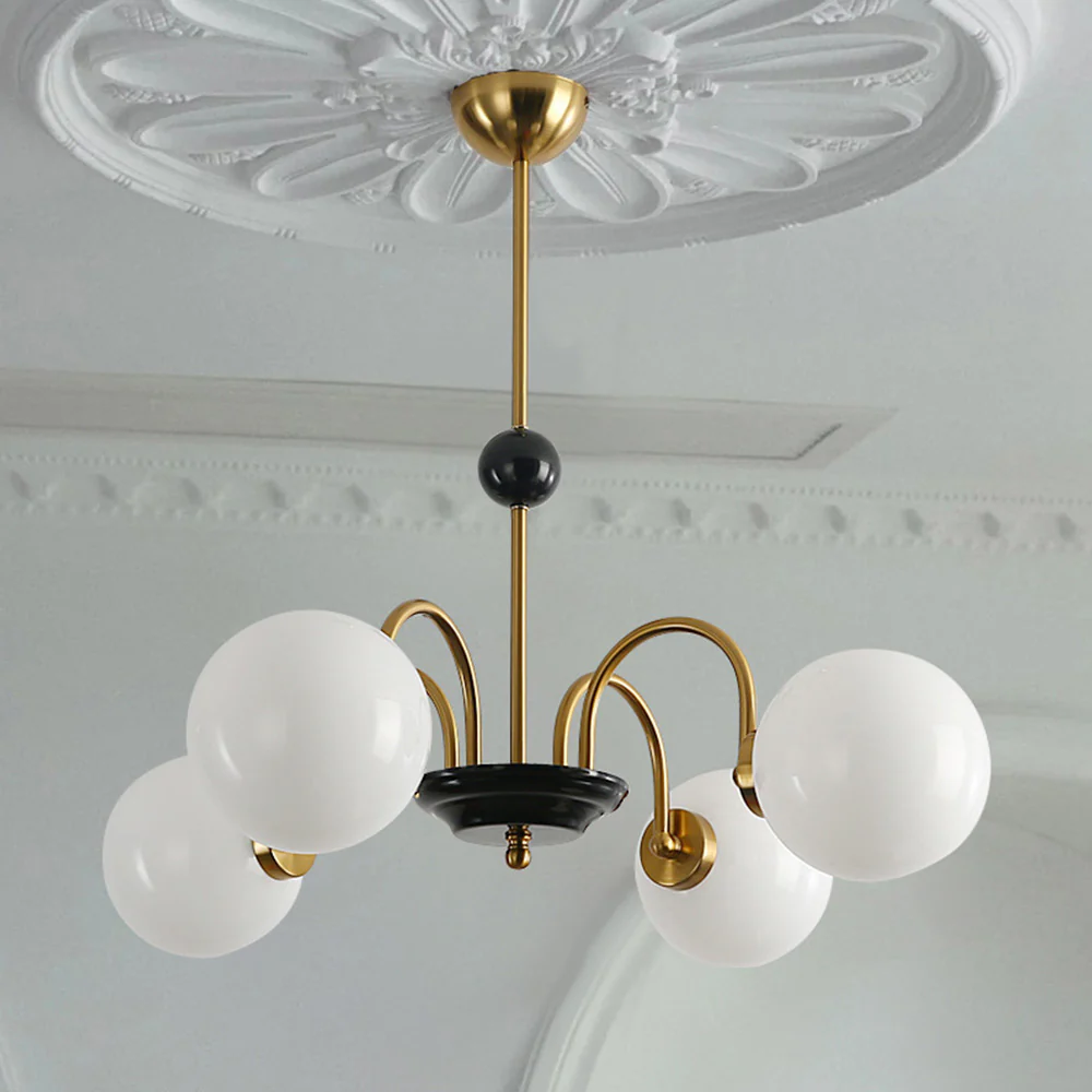 Chrome Chandelier Living Room Lighting Nordic Glass Chandelier - Image 15