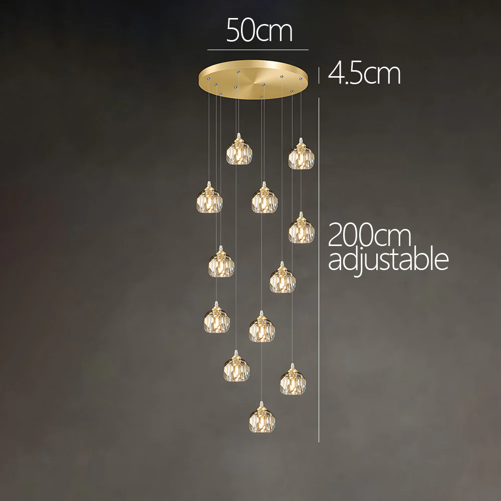 Contemporary Gold Aluminum Living Room Pendant Lights - Image 14