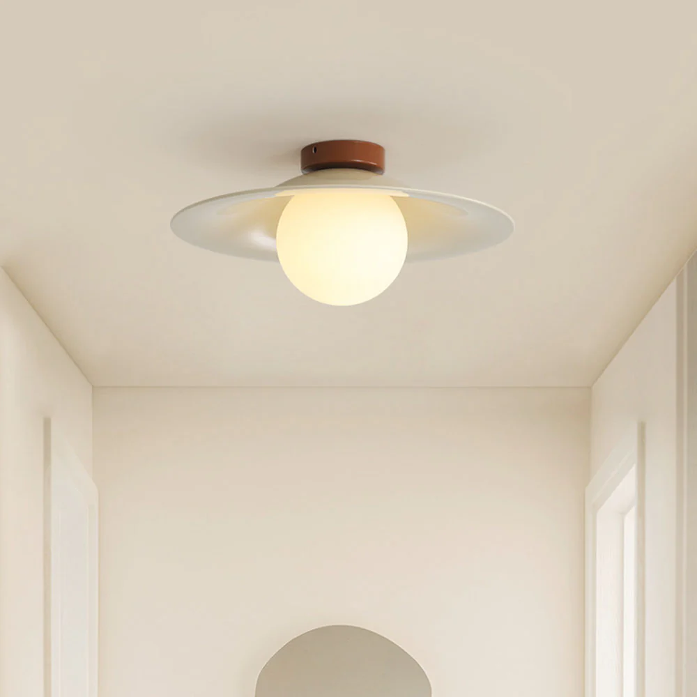 Cream Retro Iron Aisle Ceiling Lamp - Image 18