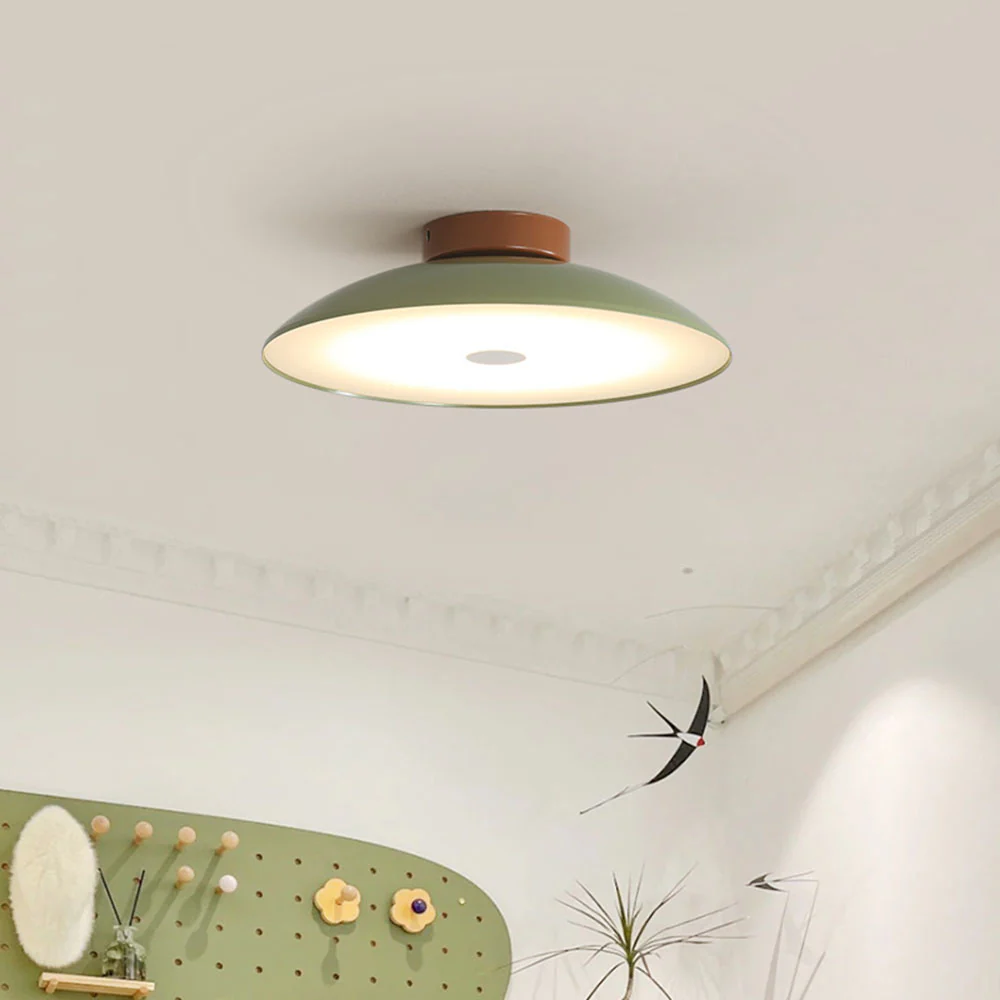 Cream Retro Iron Aisle Ceiling Lamp - Image 2