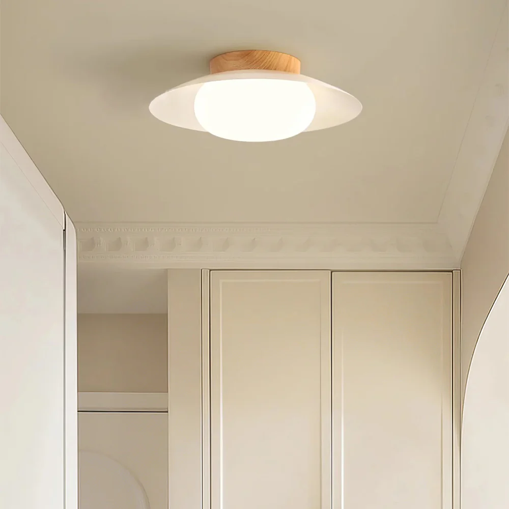 Cream Round White Ceiling Light - Image 3