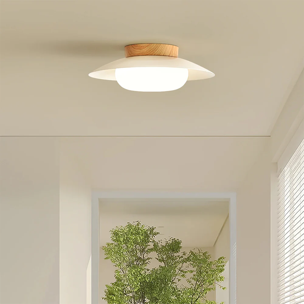 Cream Round White Ceiling Light - Image 8