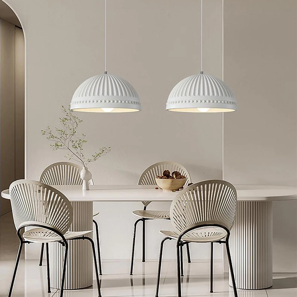 Cream Style Resin Creative Pendant Light - Image 6