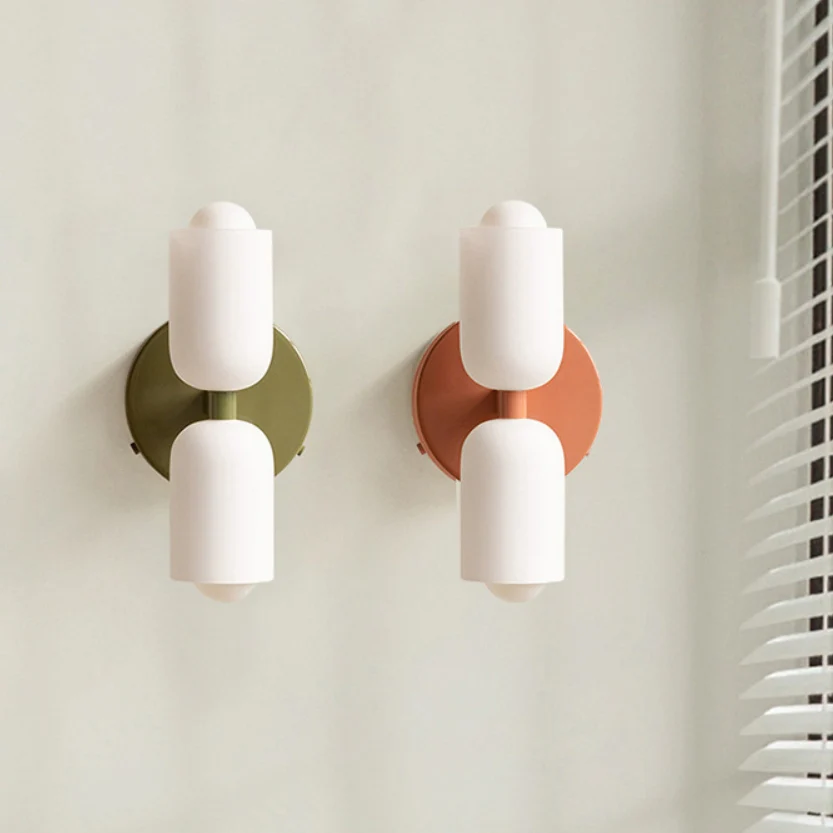 Creamy Double Head Plug-in Wall Light - Image 2