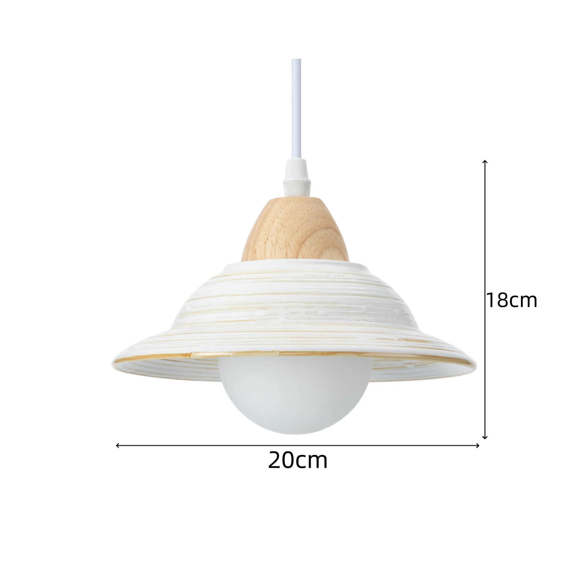 Creative Hat Milky Ceramic Pendant Light - Image 13