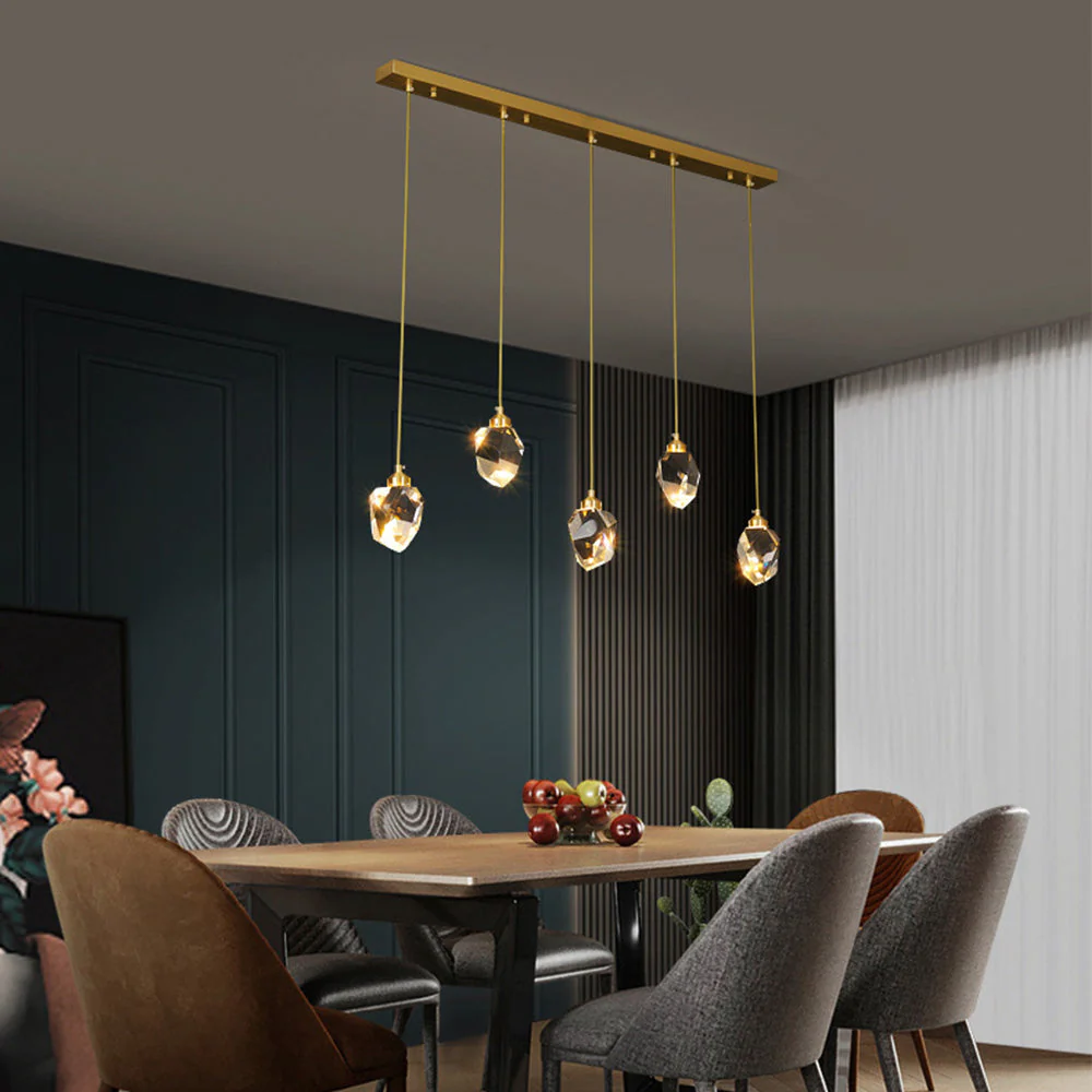 Creative Modern Crystal Gold Raindrop Chandelier - Image 4