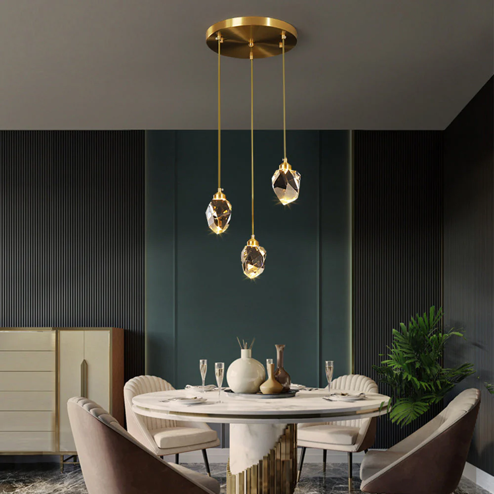 Creative Modern Crystal Gold Raindrop Chandelier - Image 5