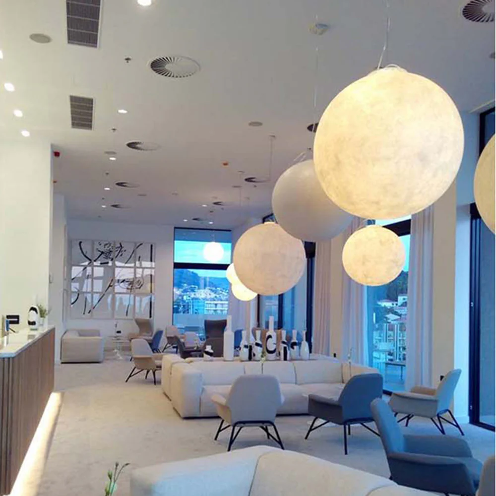 Creative Moon Pendant Light Ball Floor Lamp - Image 13