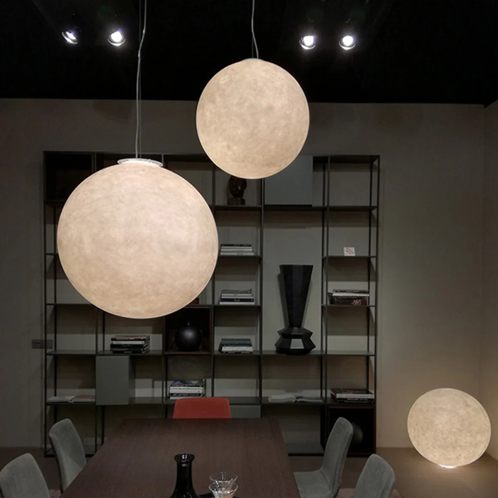 Creative Moon Pendant Light Ball Floor Lamp - Image 9