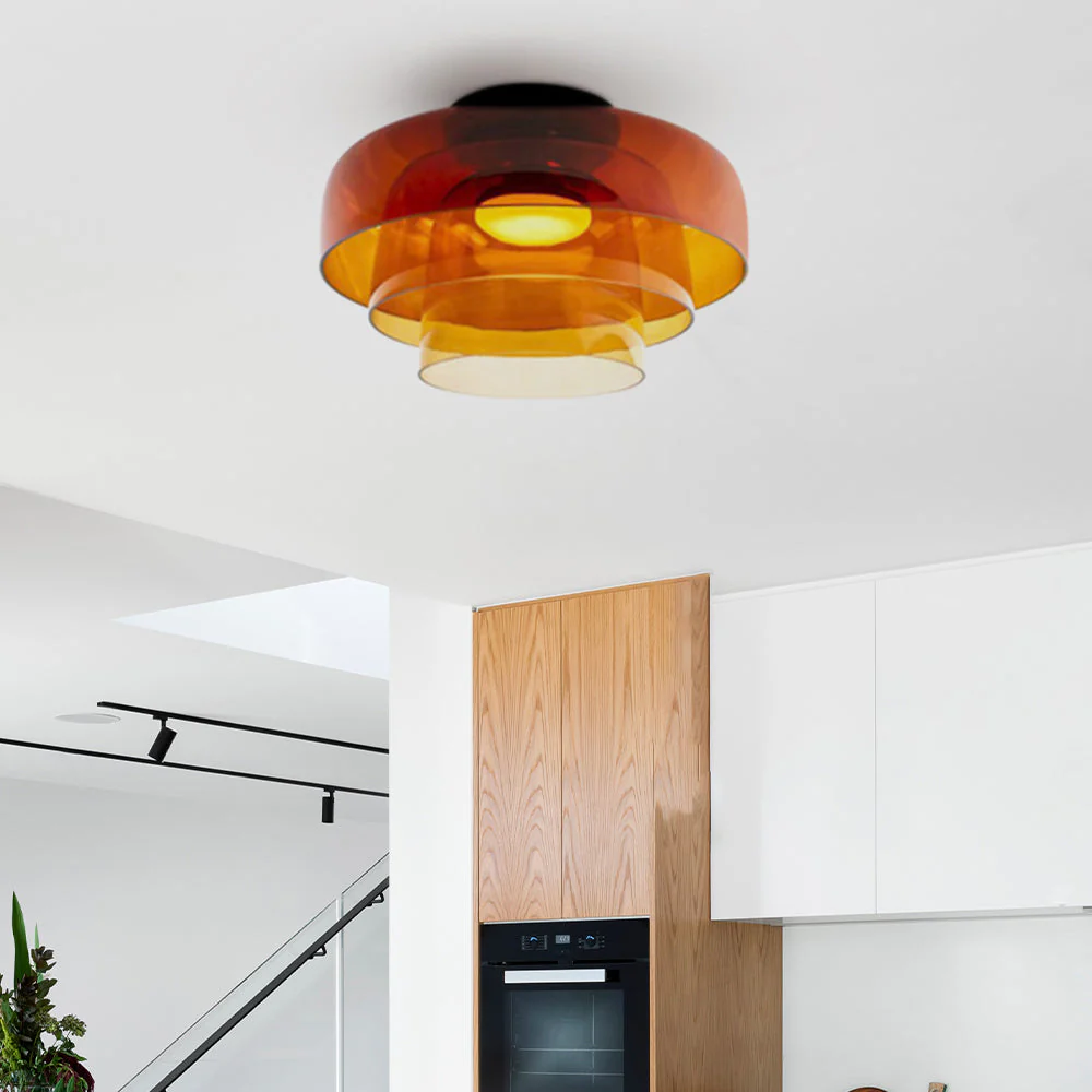 Creative Multi-Layer Glass Living Room Ceiling Light - Image 11