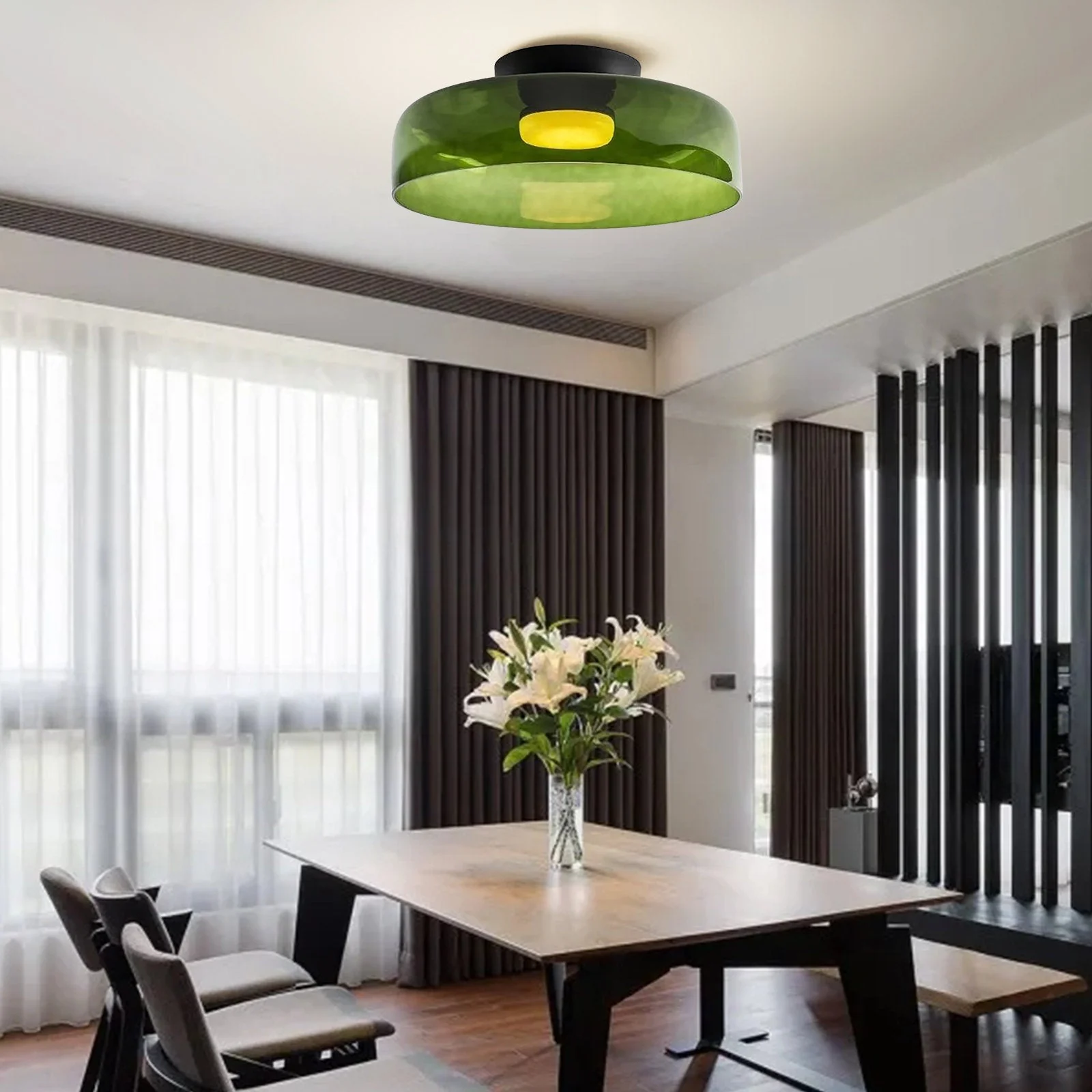 Creative Multi-Layer Glass Living Room Ceiling Light - Image 30