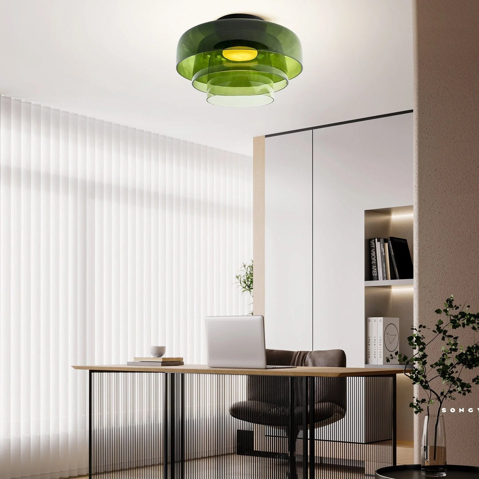 Creative Multi-Layer Glass Living Room Ceiling Light - Image 42