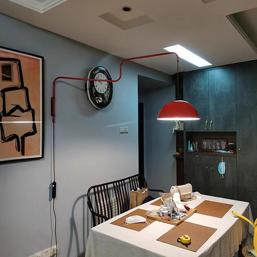 Creative Red Shade Geometry Wall Light - Image 2