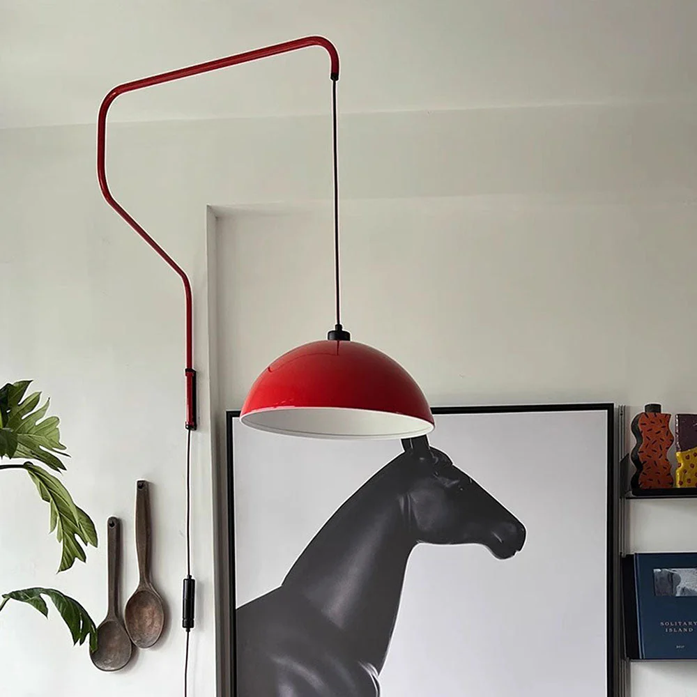 Creative Red Shade Geometry Wall Light - Image 5