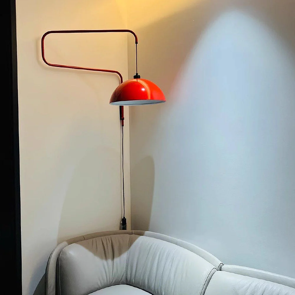 Creative Red Shade Geometry Wall Light - Image 8