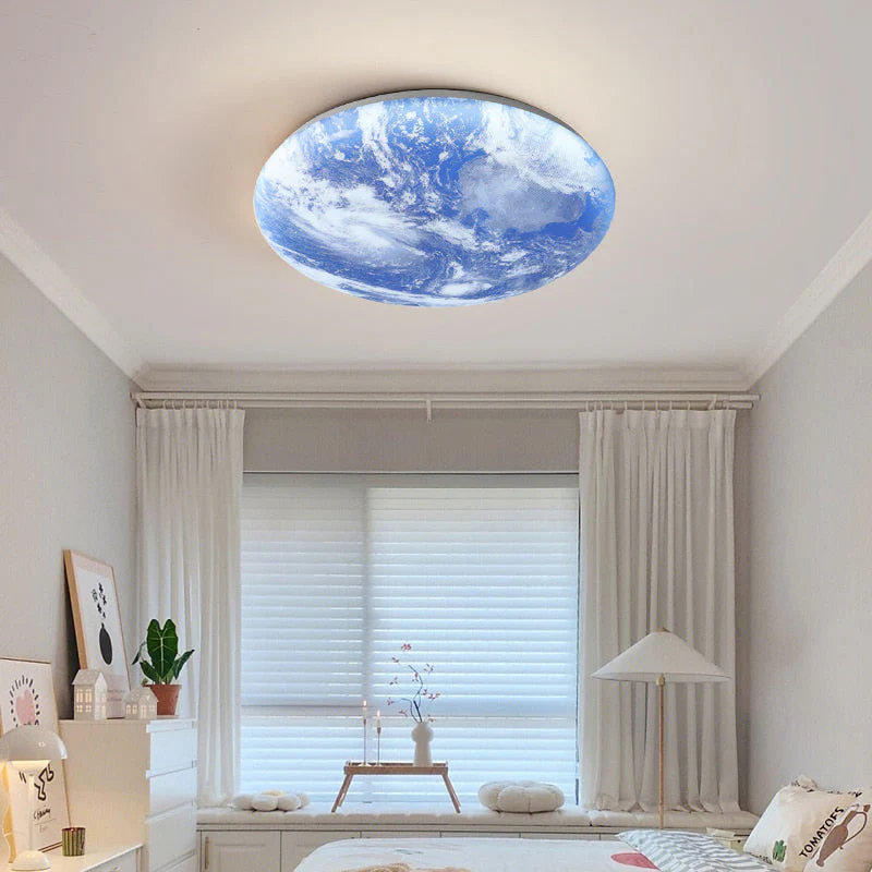 Creative Round Moon LED Ceiling Light - Image 20