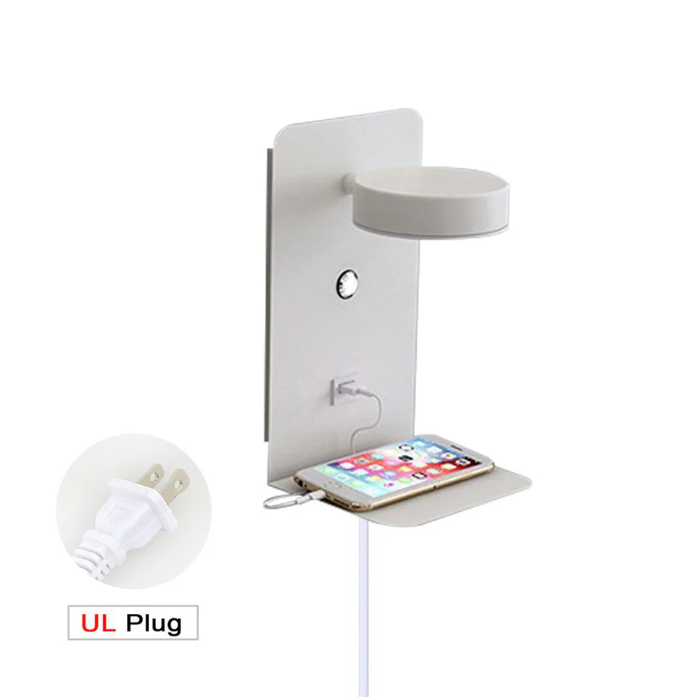 Creative Simple LED Phone Charger Wall Light - Image 4