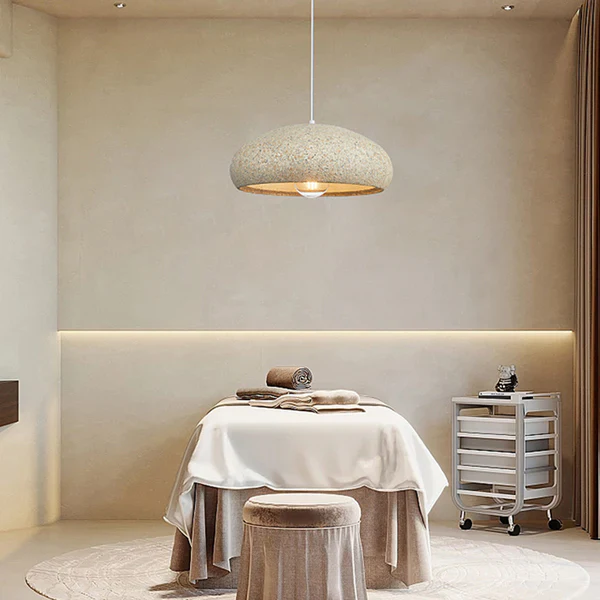 Creative Stone Beige Pendant Light For Dining Room - Image 4