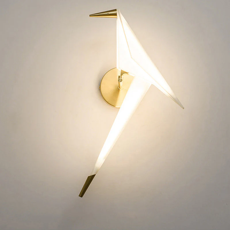 Creative Stylish Golden Bird Wall Light - Image 3
