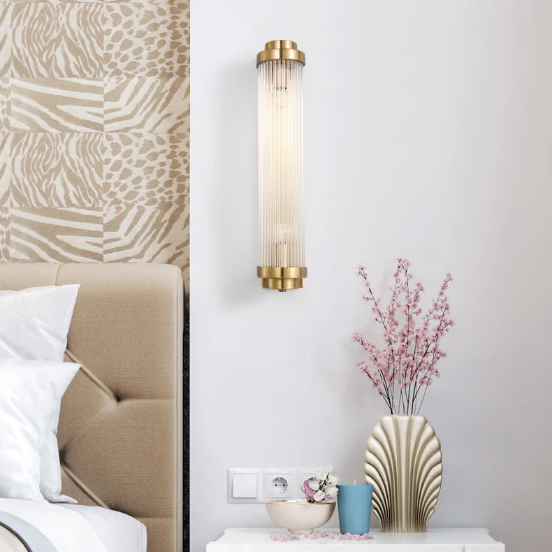 Crystal Pillar Metal Wall Lamp - Image 8