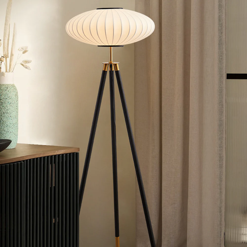 Designer Classical Silk Floor Lamp - Image 5