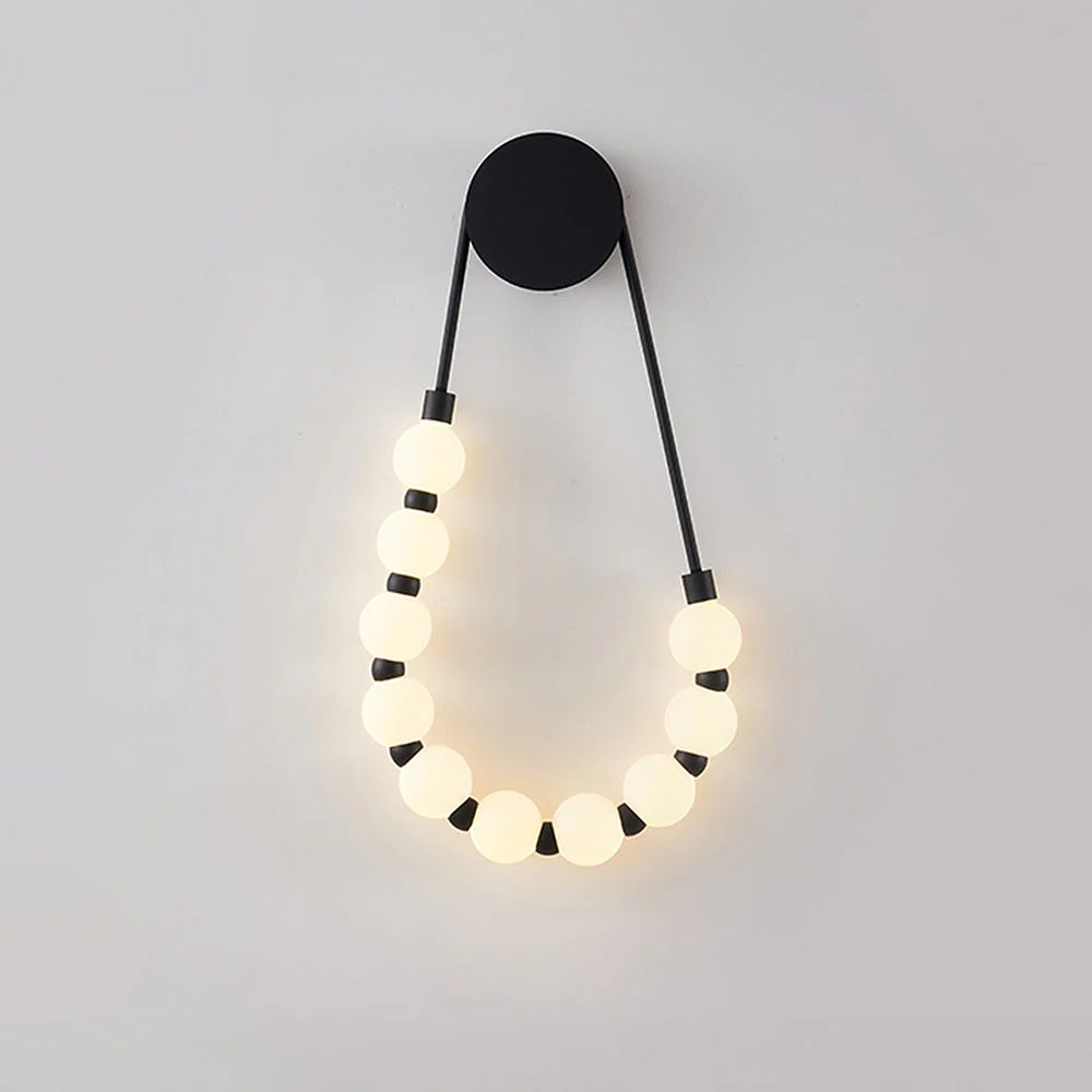 Elegance Loop Long Acrylic White Wall Light - Image 15
