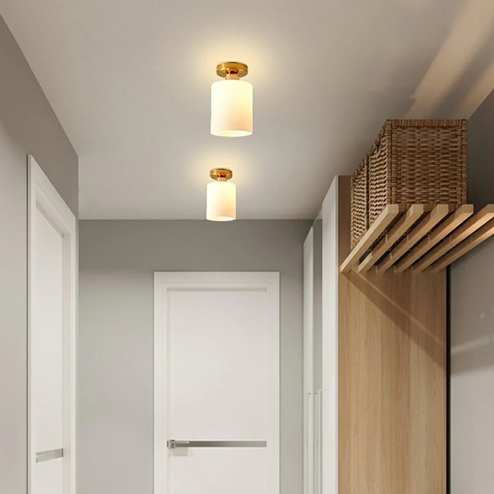 Elegant White Mini Hallway Ceiling Light - Image 4