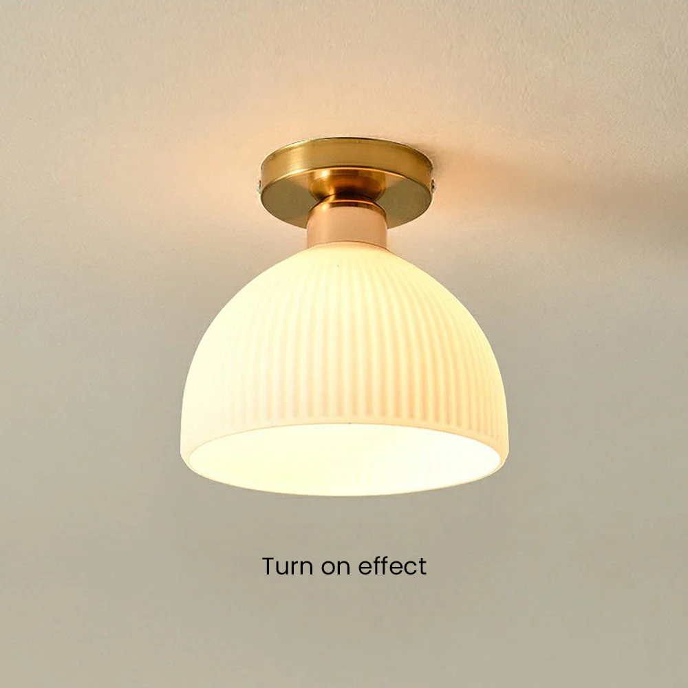 Elegant White Mini Hallway Ceiling Light - Image 8