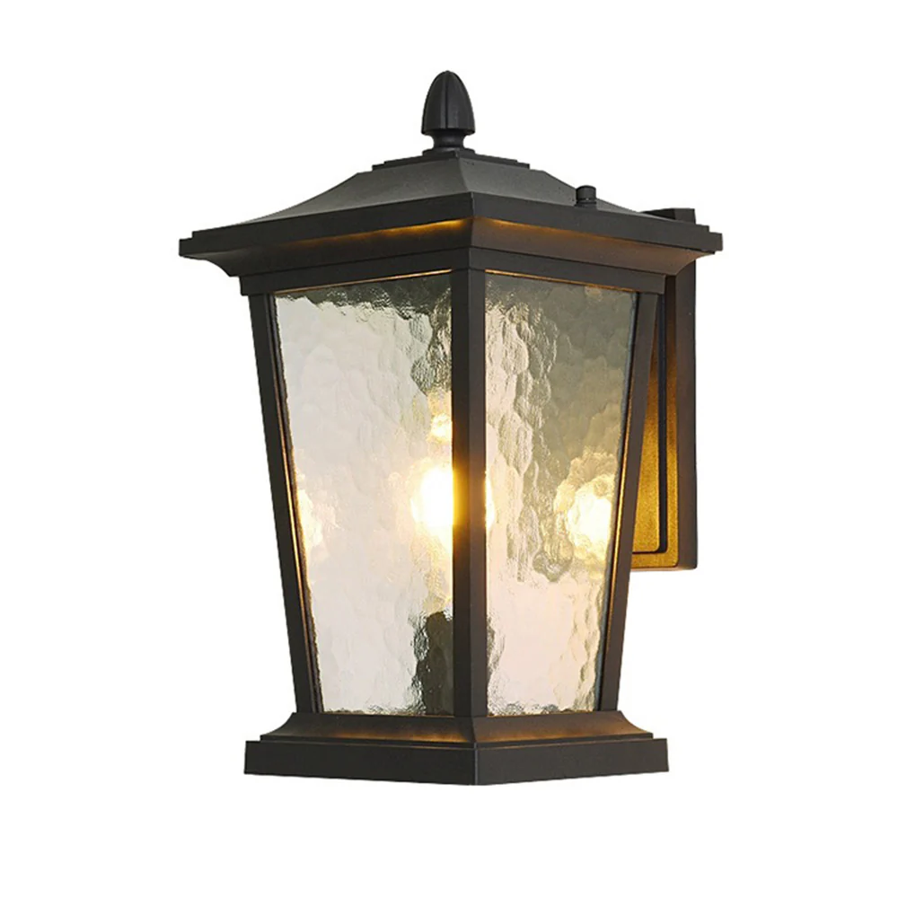 Farmhouse Waterproof Glass Shade Outdoor Wall Lamp - Image 9