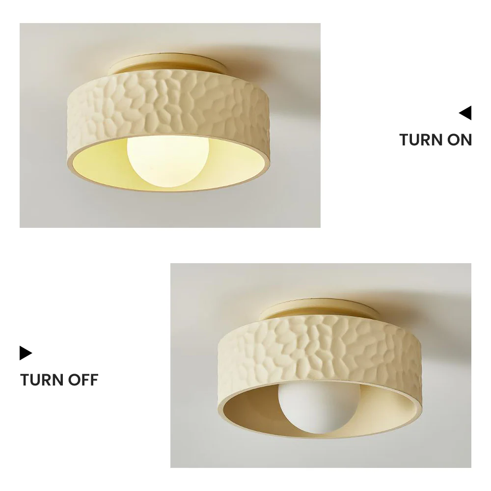 French Cream Simple Creativity Ceiling Light - Image 5