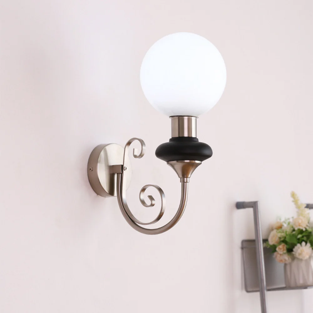 French Retro Glass 1-Light Wall Sconce - Image 10