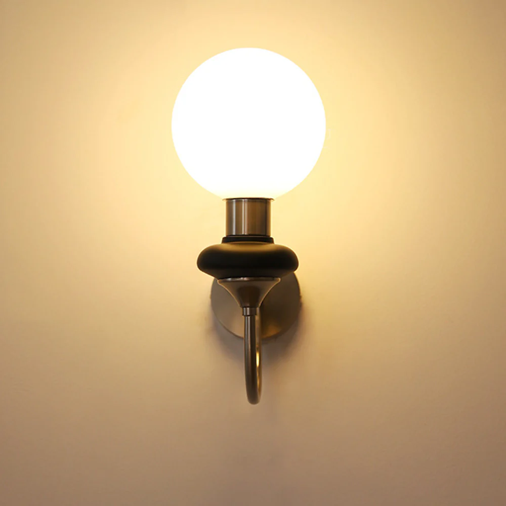 French Retro Glass 1-Light Wall Sconce - Image 14