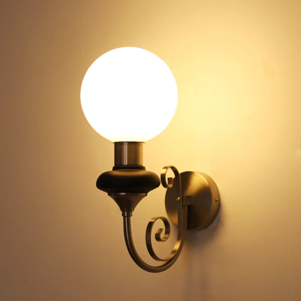 French Retro Glass 1-Light Wall Sconce - Image 17