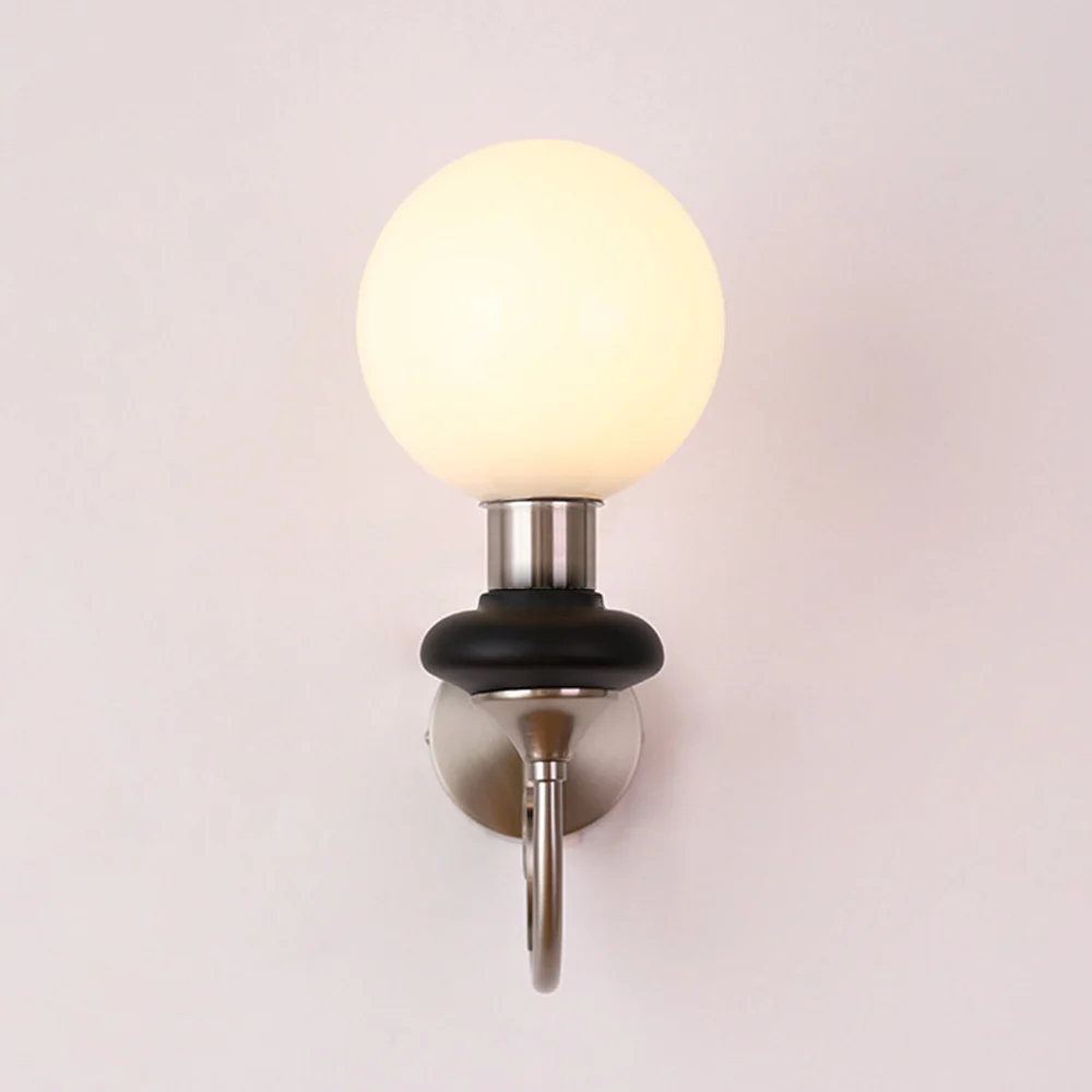 French Retro Glass 1-Light Wall Sconce - Image 19