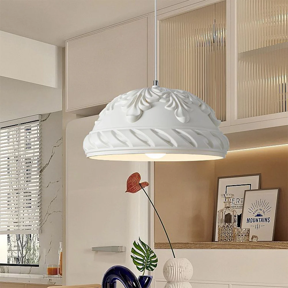 French Style Resin Retro Pendant Light