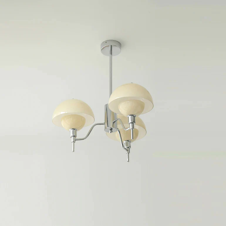French White Cream Mushroom Chandelier - Image 2