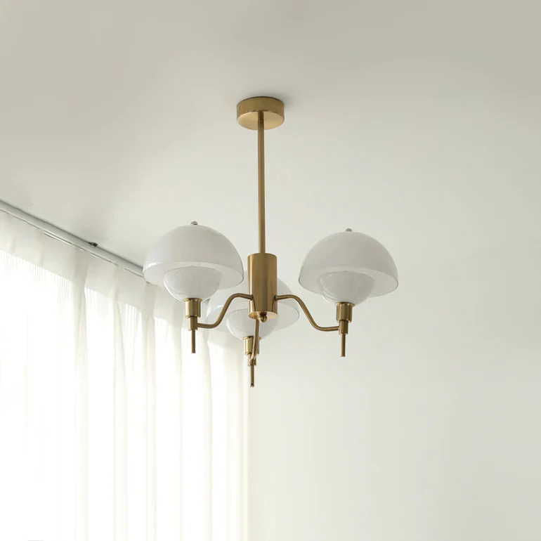 French White Cream Mushroom Chandelier - Image 3