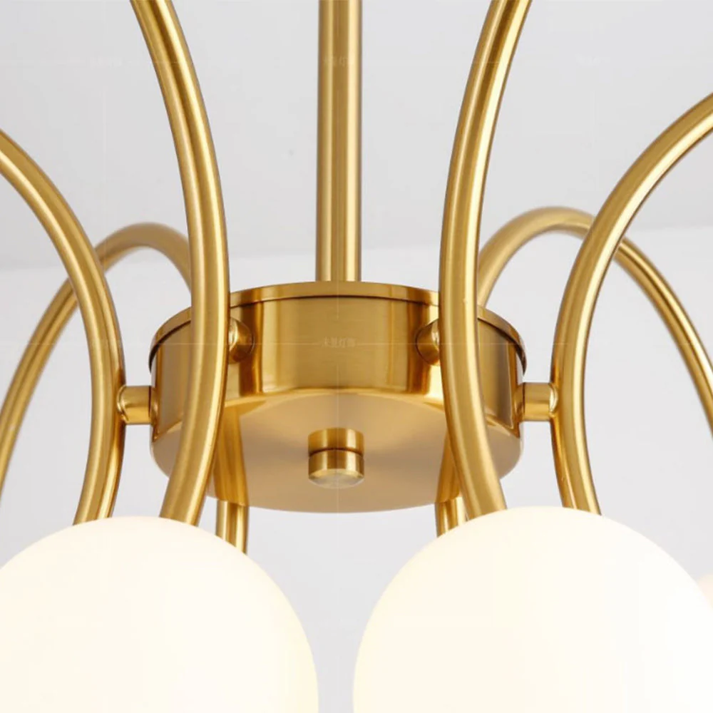 Modern Gold Sputnik Shape Chandelier - Image 11