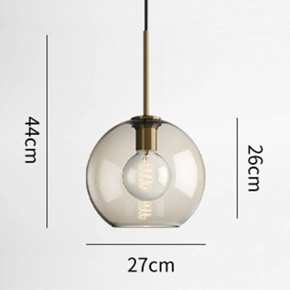 Industrial Amber Glass Pendant Light - Image 17